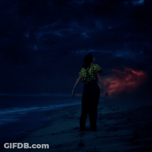 Stranger Things Eleven Looking Above GIF