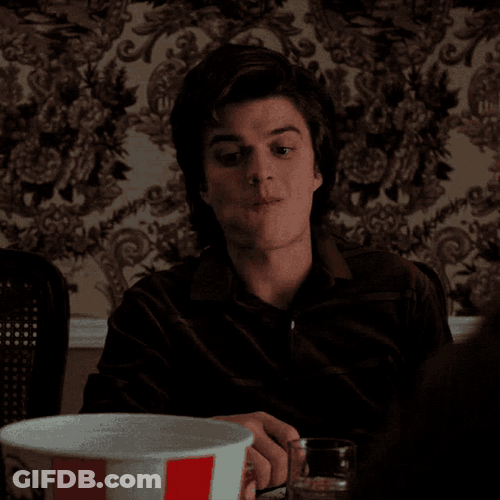 Stranger Things It's Finger Lickin' Good GIF