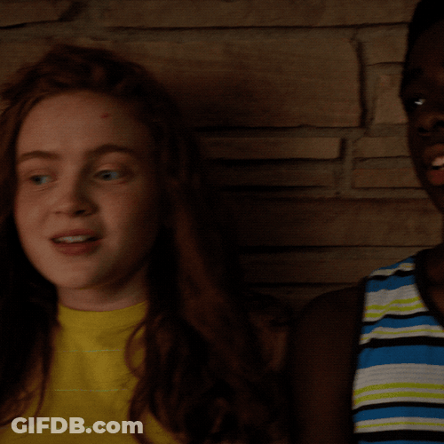 Stranger Things Leaning On The Wall GIF