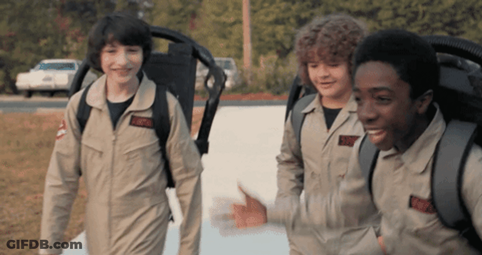 Stranger Things Lucas And Will Hugging GIF