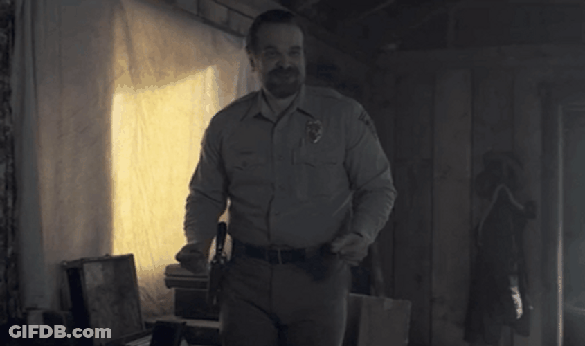 Stranger Things Police Jim Hopper GIF
