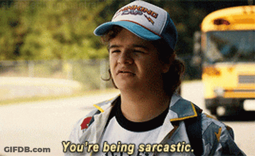 Stranger Things Sarcasm GIF