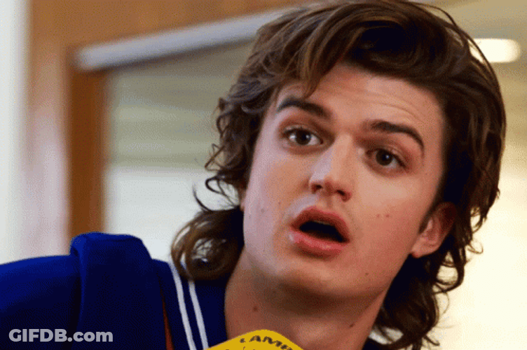Stranger Things Steve Harrington Blinking GIF