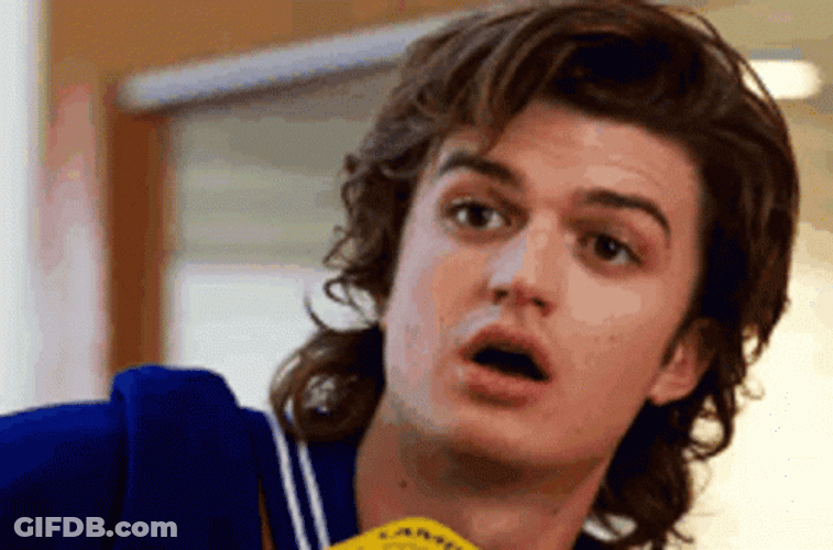 Stranger Things Steve Joe Keery GIF