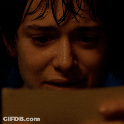 Stranger Things Will Byers Crying GIF