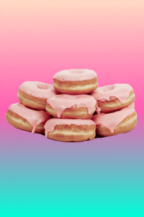 Strawberry Flavor Of Donuts GIF