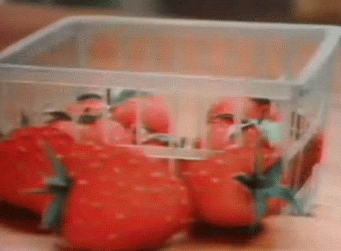 Strawberry Fruits Package Happy Dance GIF