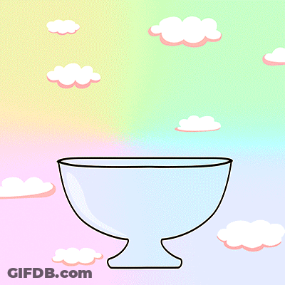 Strawberry Ice Cream Day Bowl With Sprinkles GIF