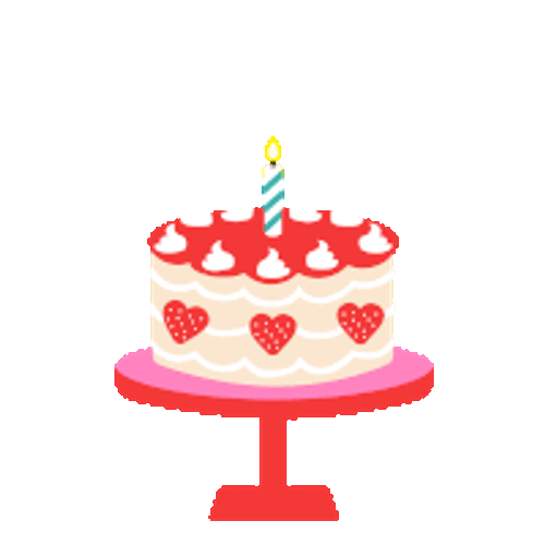 Strawberry Shortcake Birthday Cake Sticker GIF