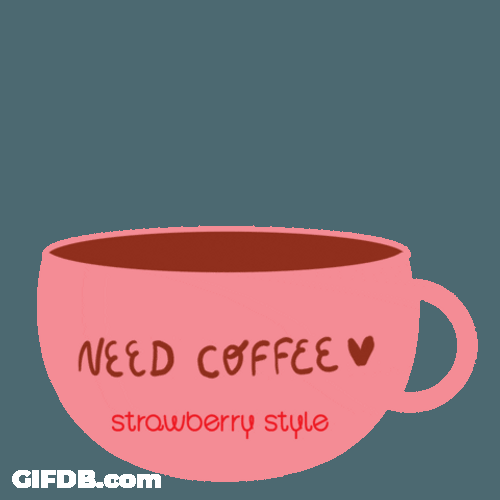 Strawberry Shortcake Need Coffee GIF