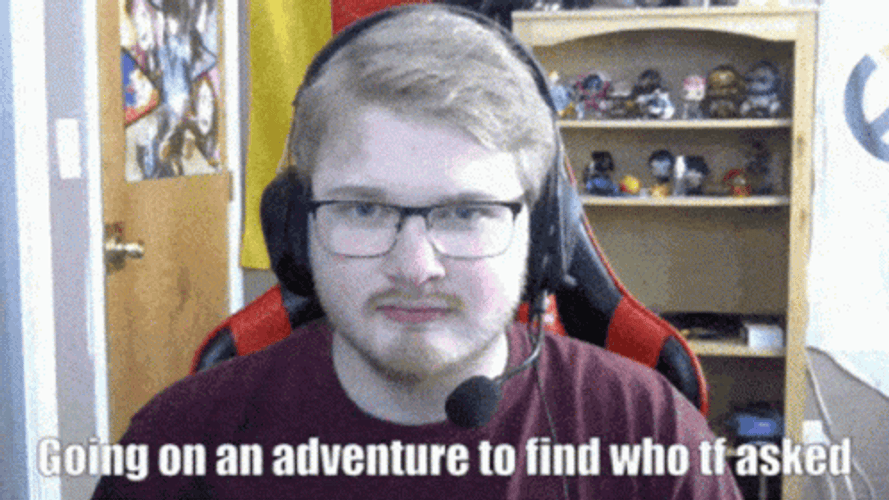 Streamer Going On An Adventure To Find Who Asked GIF