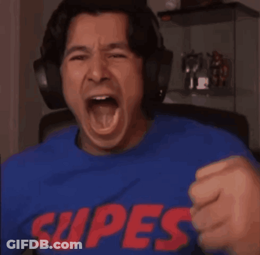 Streamer Guy Huge Hollering GIF