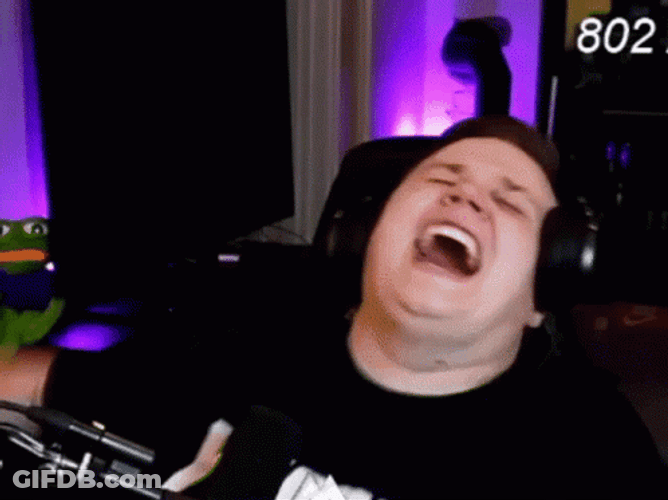 Streamer Guy Rofl So Hard GIF