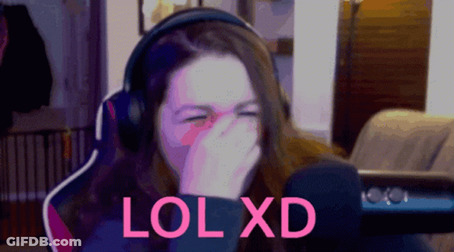 Streamer Heathens Lmao Cover Her Face GIF