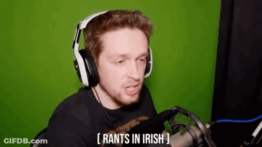 Streamer Kevin Rant In Irish GIF