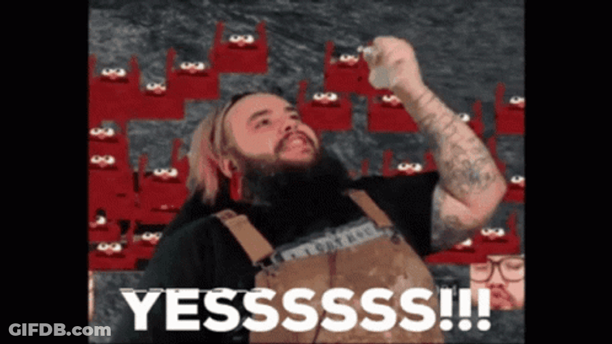 Streamer Screaming Yess GIF