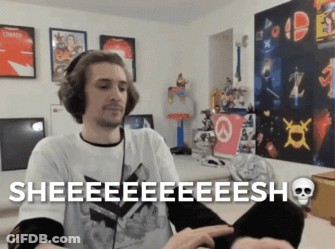 Streamer Sheesh Sign GIF