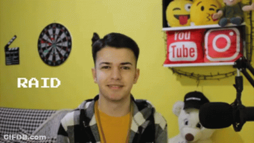 Streamer Smiling Raid GIF
