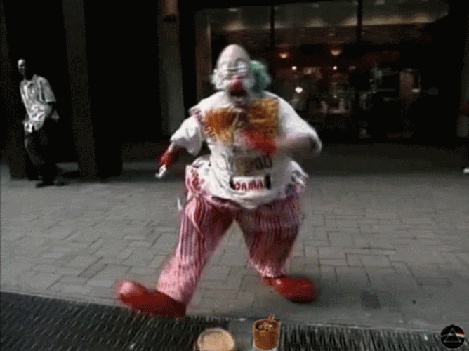 Street Clown Show Feet Dancing GIF