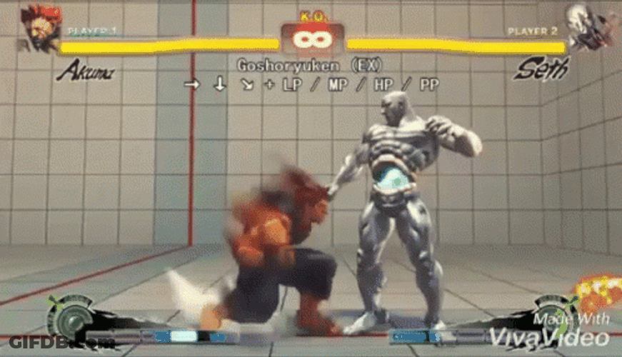 Street Fighter Akuma Battle Field GIF