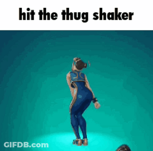 Street Fighter Chun Li Thug Shaker GIF
