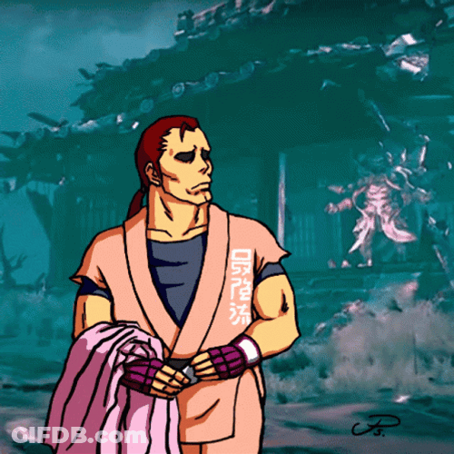 Street Fighter Confused Dan Hibiki GIF
