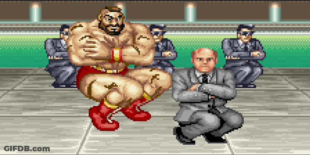 Street Fighter Zangief Russian Dance GIF