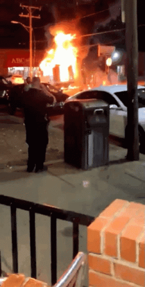 Street Fire Explosion GIF