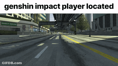 Street Saying Genshin Impact Player GIF