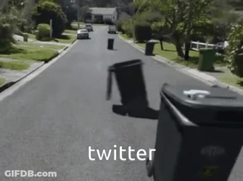 Street With Twitter Word Bottom Right GIF