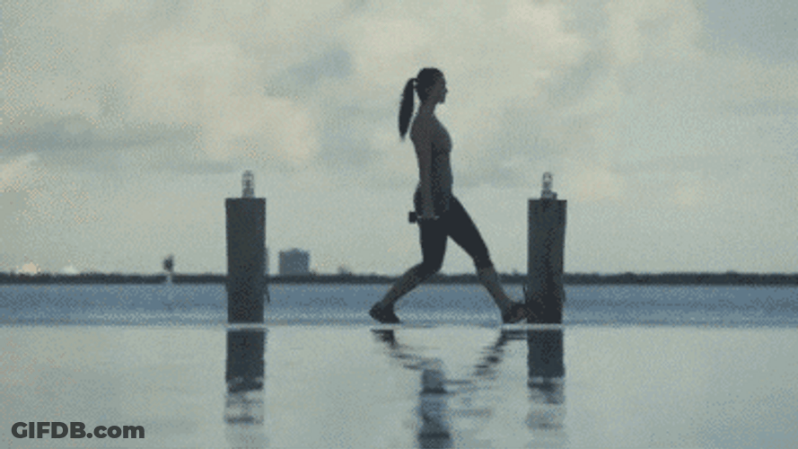 Strengthen Legs Outdoor Lunge GIF