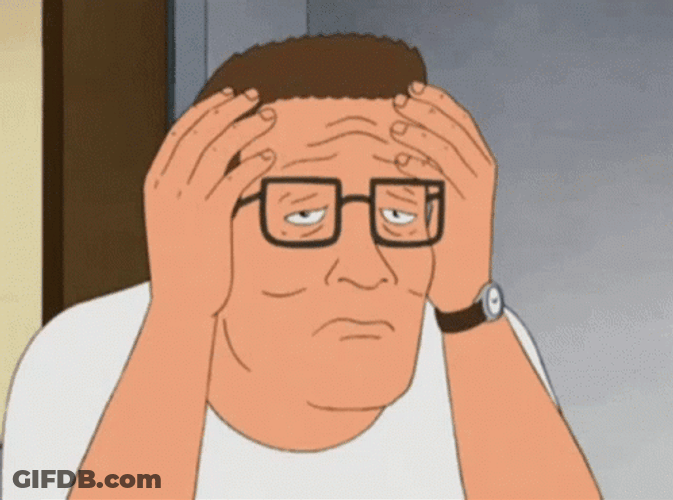 Stressed Hank Hill GIF