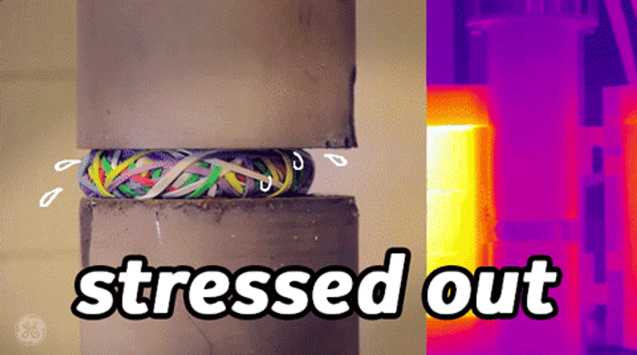 Stressed Out Creative Color Rubber Crush GIF