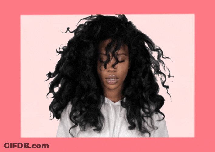 Stressed Out Frizzy Hair GIF