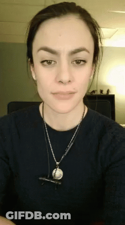 Stressed Woman Face Palm GIF