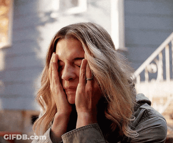 Stressed Woman Head Ache GIF