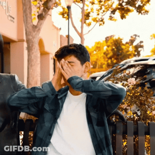 Stressing Guy Outside GIF
