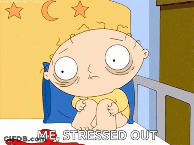 Stressing Stewie Griffin GIF