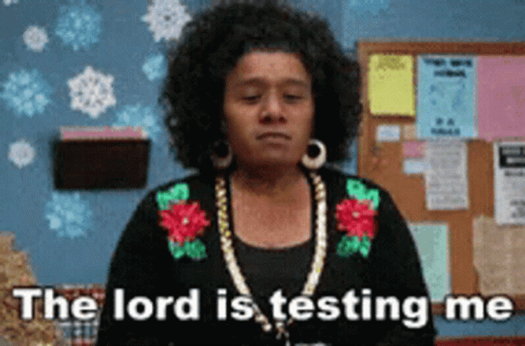 Stressing Woman Wearing Hoop Earrings GIF