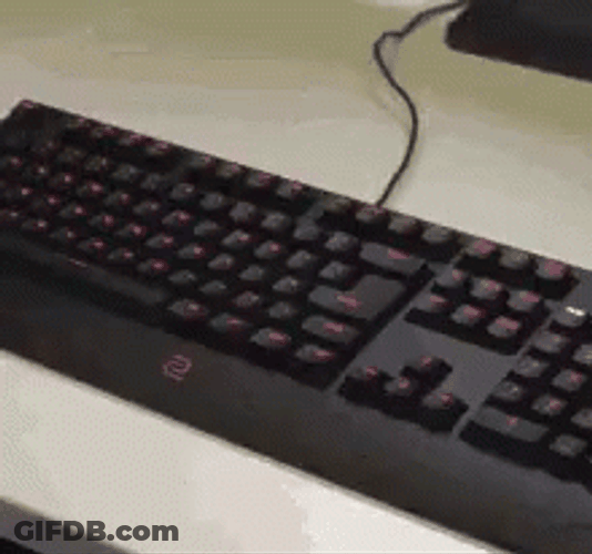 Stretching And Doing Fast Typing GIF