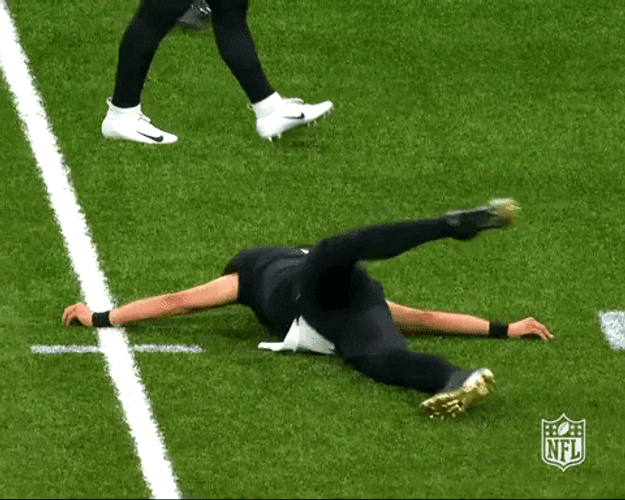 Stretching Drew Brees NFL GIF