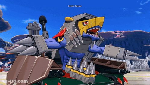 Strider Cannon Holding Gun GIF