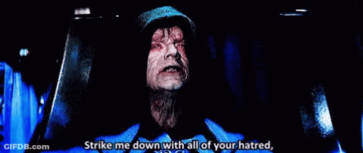 Strike Me Down Palpatine Do It GIF
