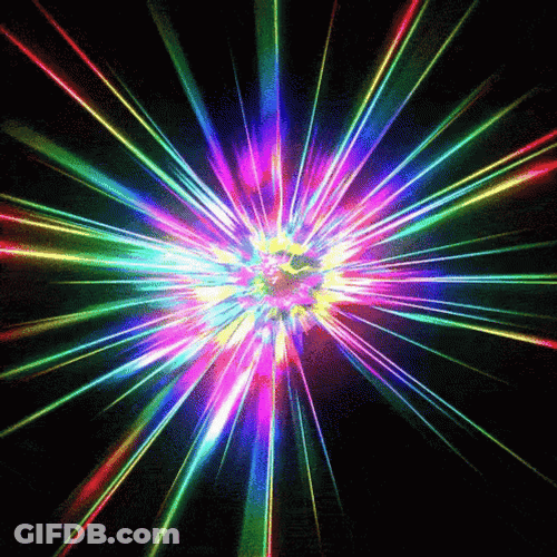 Striking Colorful Optical Illusion GIF