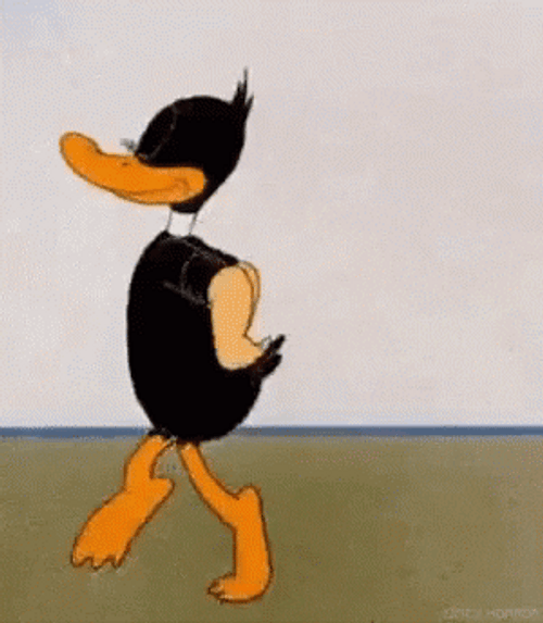 Strip Tease Daffy Duck GIF
