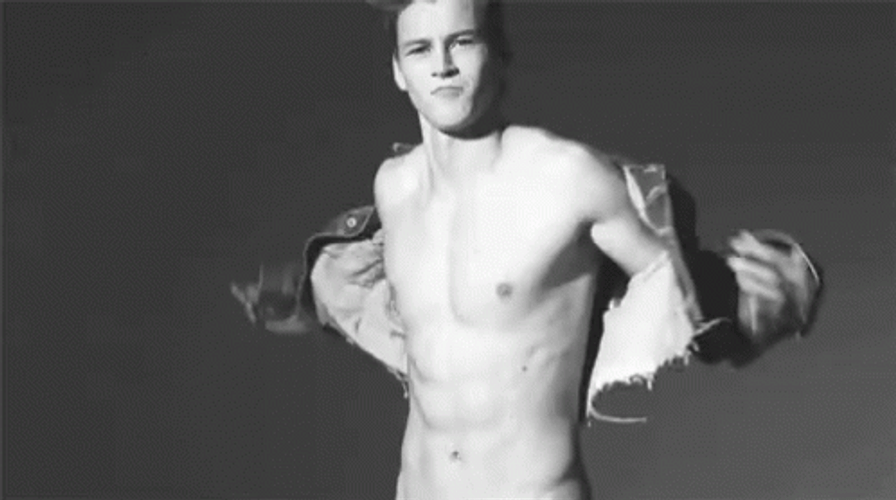 Strip Tease Hot Guy GIF