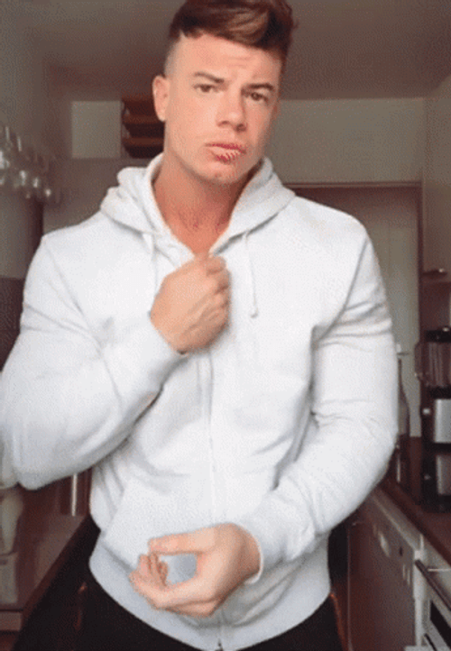 Strip Tease Laurent Hunk GIF