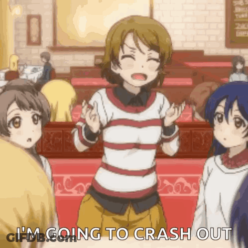 Striped Shirt Girl Says I'm Going Crash Out GIF