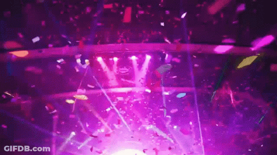Strobe Light Colorful Party Confetti GIF