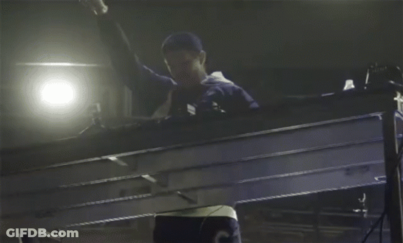 Strobe Light DJ Mixing Stage GIF
